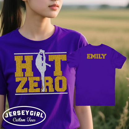 Hit Zero cheer flyer shirt