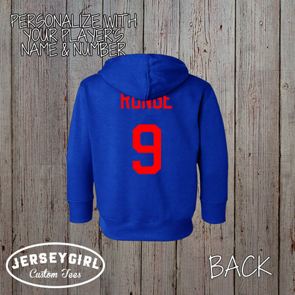 custom toddler hockey hoodie