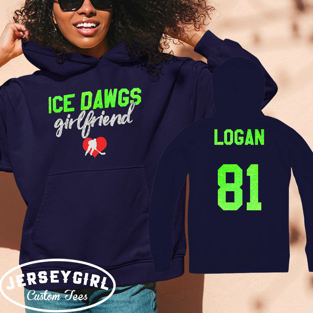 custom hockey girlfriend hoodie