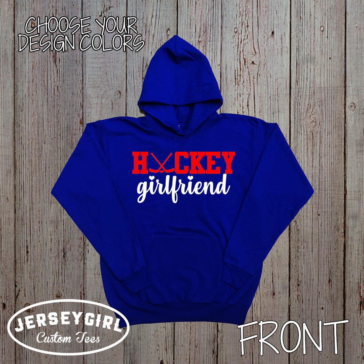 custom hockey girlfriend hoodie