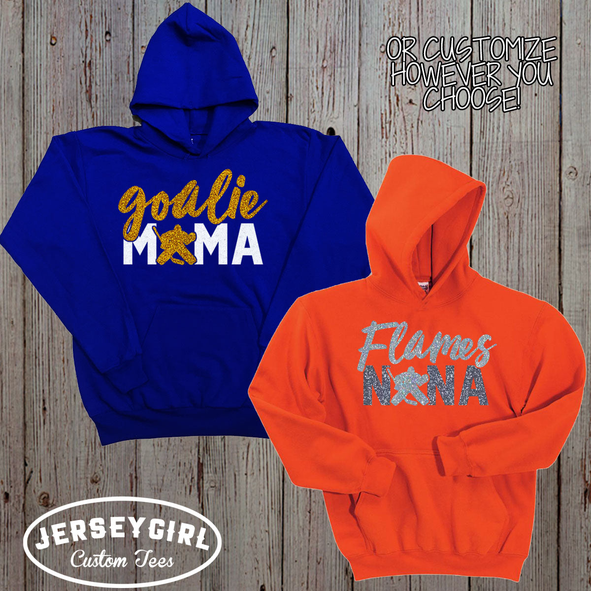 custom hockey goalie mom sweatshirt
