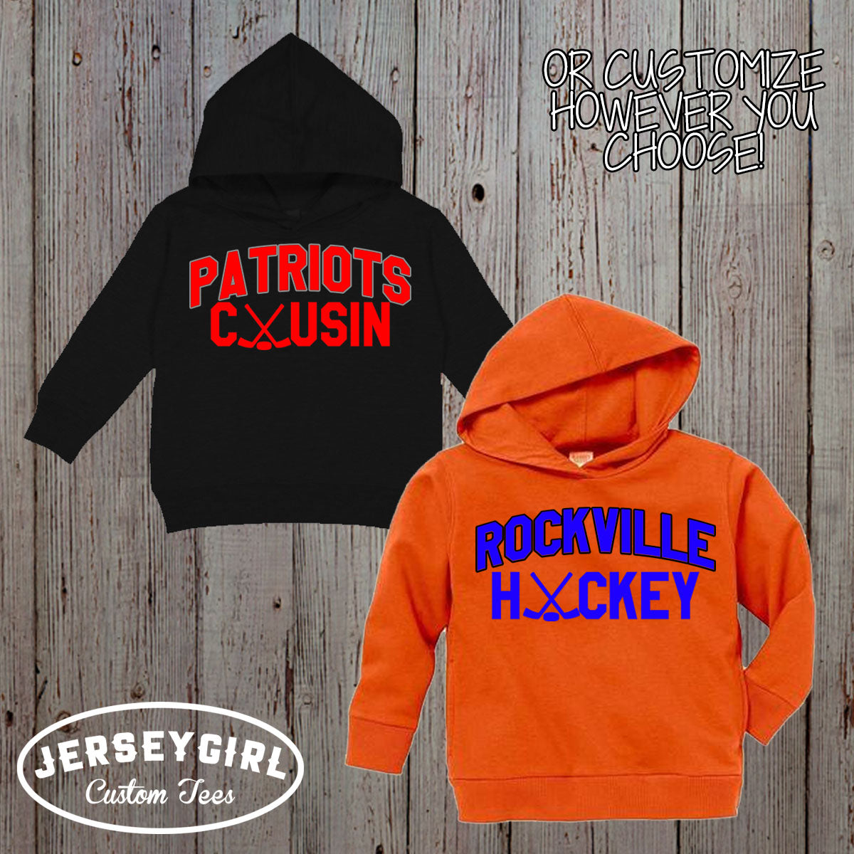 custom toddler hockey brother sweatshirt