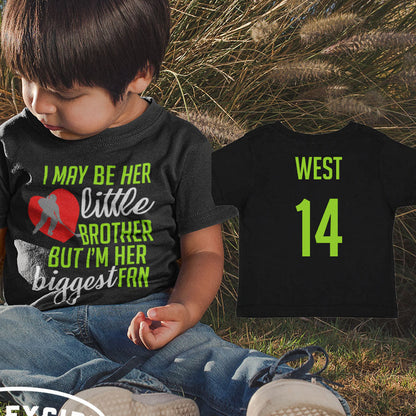 I May Be Her Little Brother But I'm Her Biggest Fan hockey bodysuit / shirt