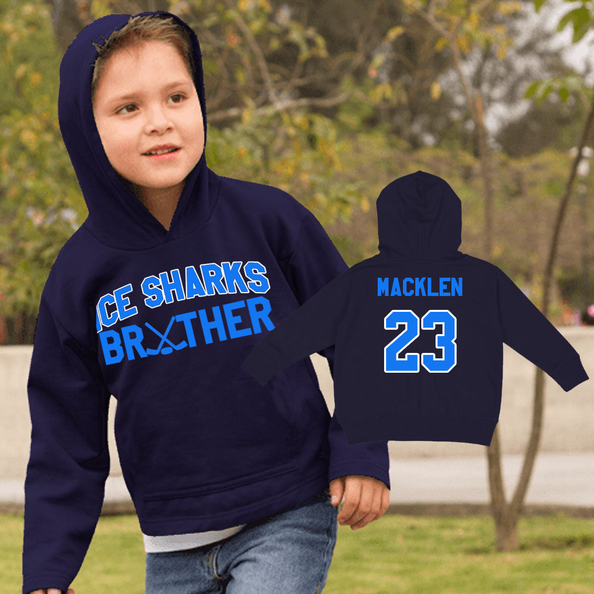 custom hockey brother sweatshirt
