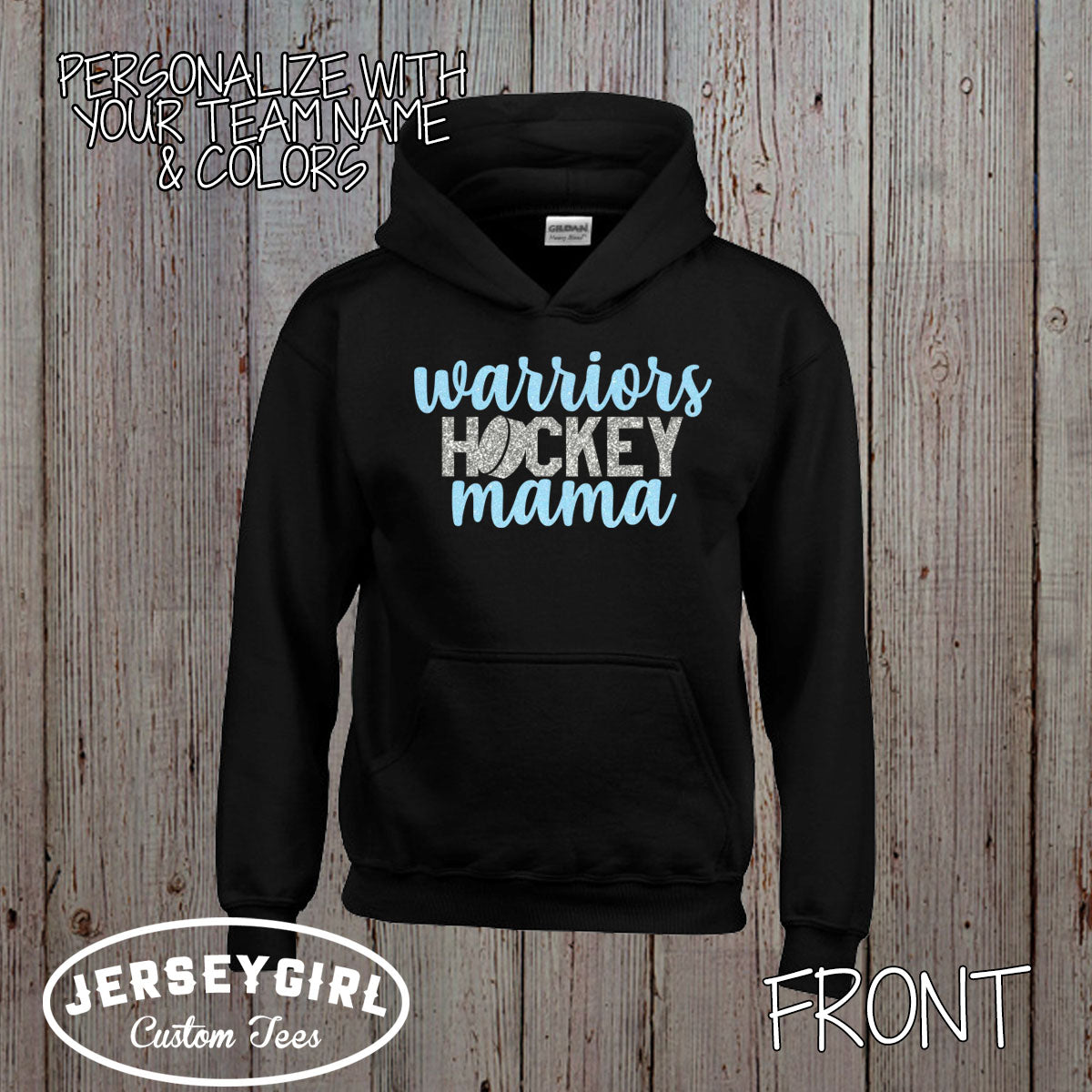 glitter hockey mama sweatshirt