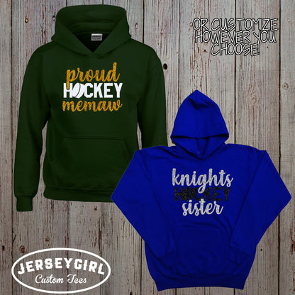 glitter hockey mama sweatshirt