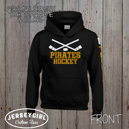 glitter hockey mom sweatshirt