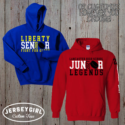 custom hockey senior sweatshirt