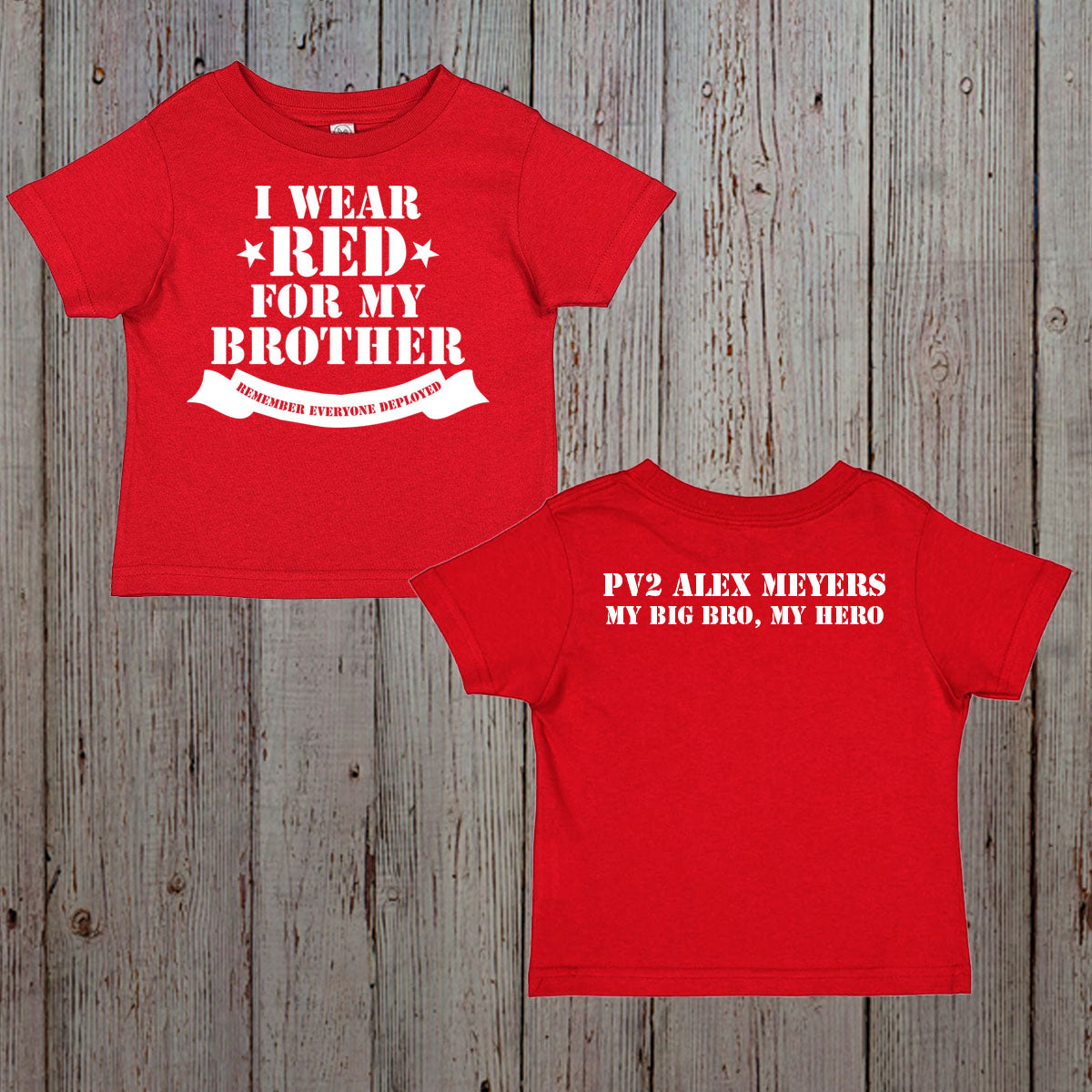 I Wear Red for My Uncle Remember Everyone Deployed shirt