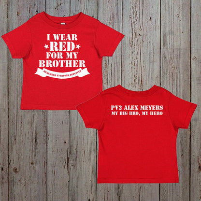 I Wear Red for My Uncle Remember Everyone Deployed shirt
