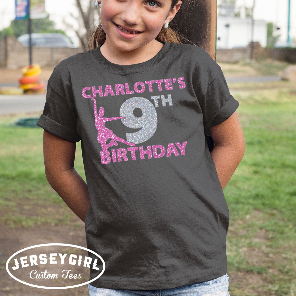 custom ice skating birthday shirt