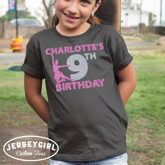 custom ice skating birthday shirt