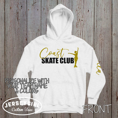 personalized ice skating hoodie