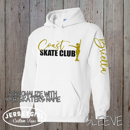 personalized ice skating hoodie