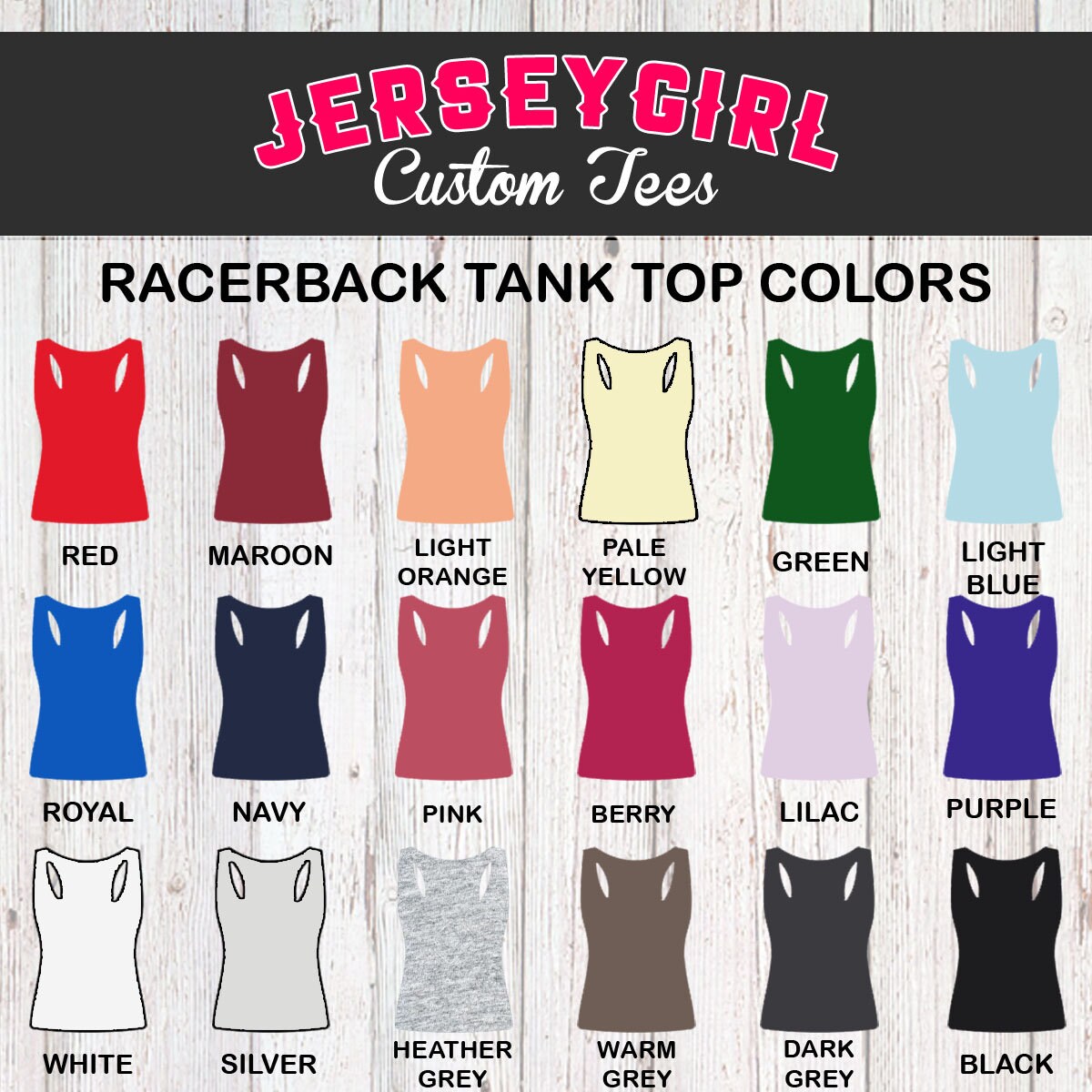 racerback tank top colors