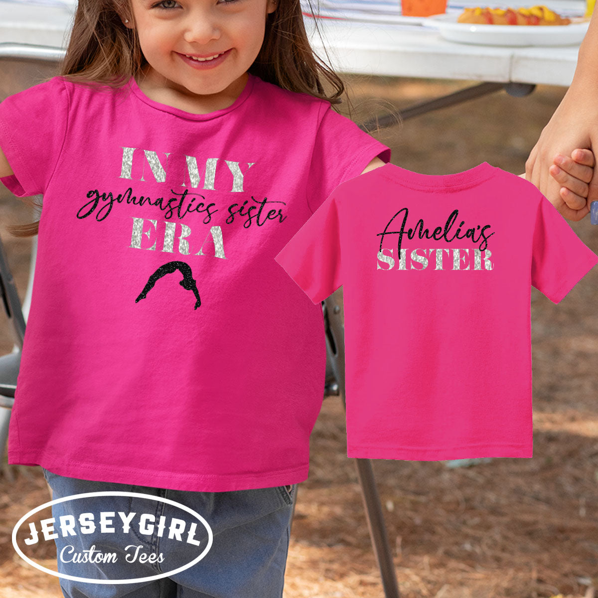 in my gymnastics sister era shirt 