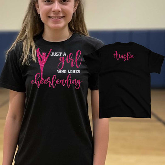 Just a Girl Who Loves Cheerleading shirt