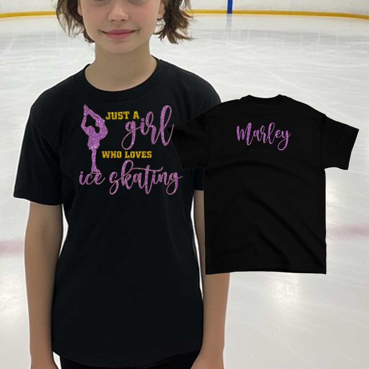 Just a Girl Who Loves Ice Skating shirt