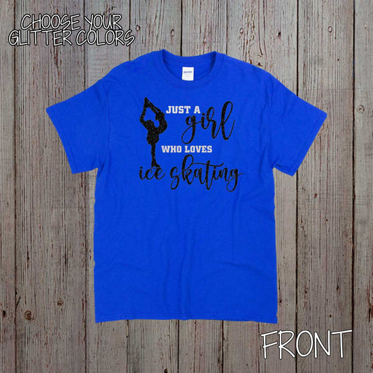 Just a Girl Who Loves Ice Skating shirt