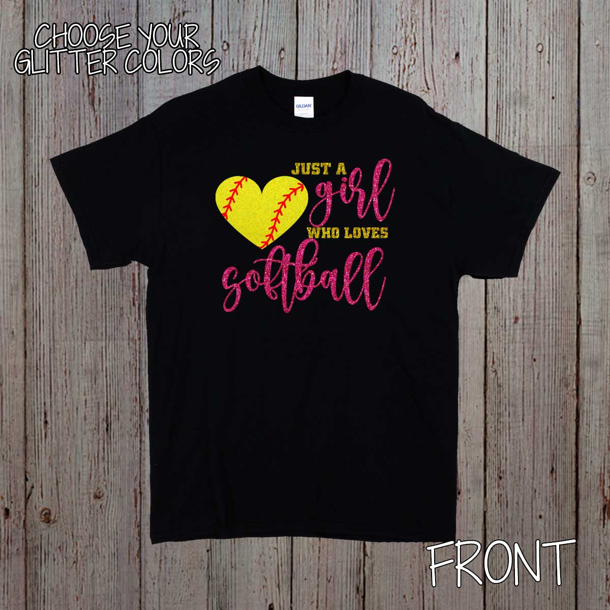 Just a Girl Who Loves Softball shirt