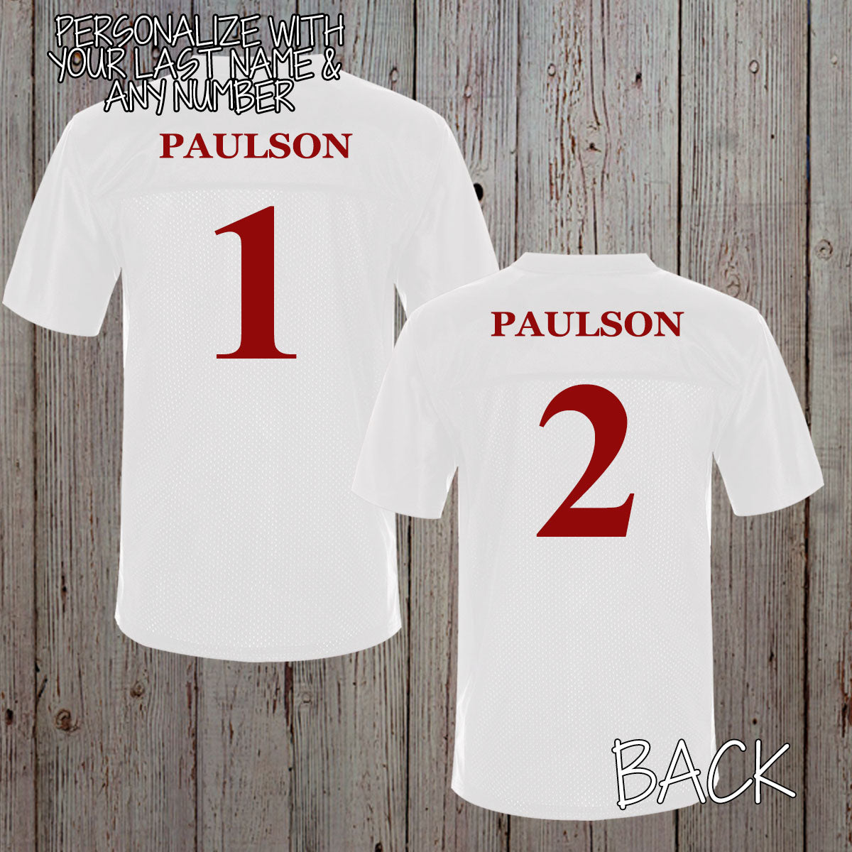 personalized king and queen football jerseys