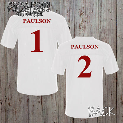 personalized king and queen football jerseys