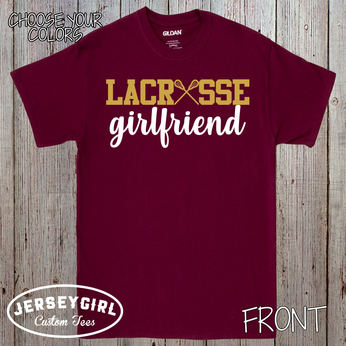 custom lacrosse girlfriend shirt