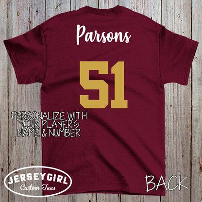 custom lacrosse girlfriend shirt