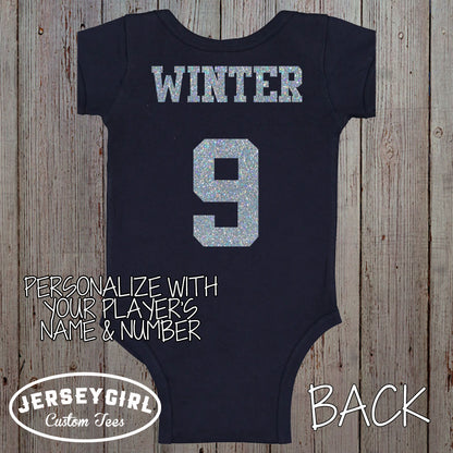 little sister biggest fan lacrosse baby shirt