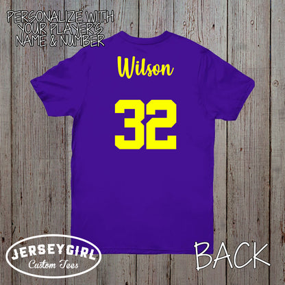 custom lacrosse mom shirt with team name