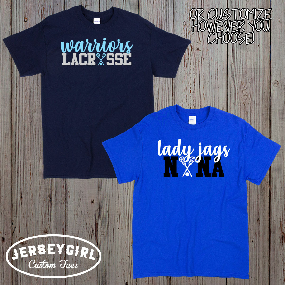 custom lacrosse mom shirt with team name