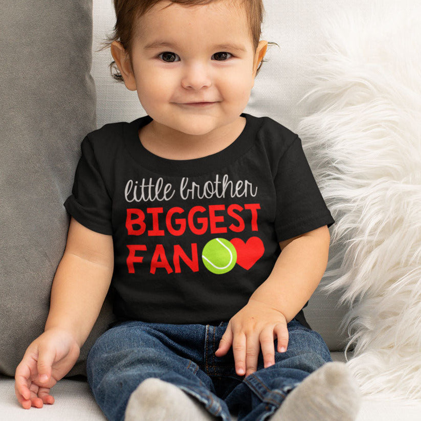 Little Brother Biggest Fan Tennis Shirt