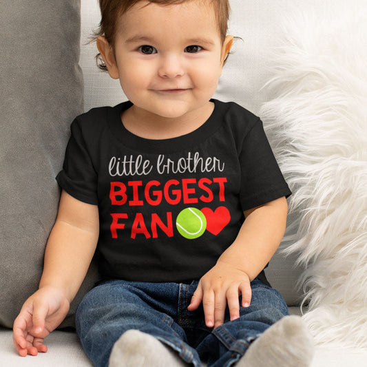 Little Brother Biggest Fan Tennis Shirt