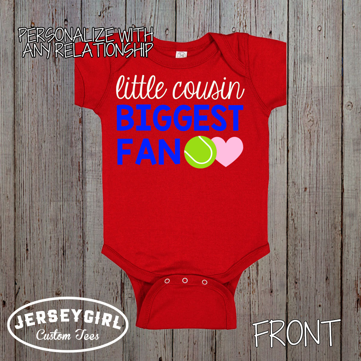 Little Brother Biggest Fan Tennis Shirt