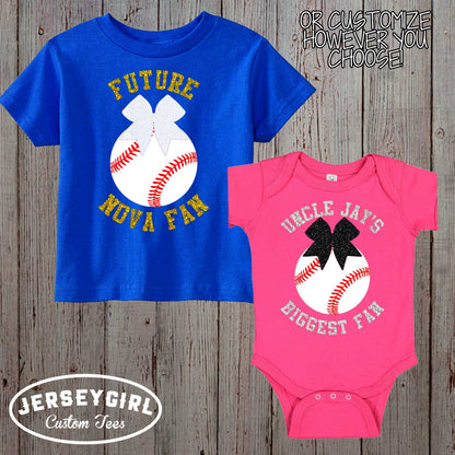 little cousin biggest fan baby bodysuit / toddler shirt