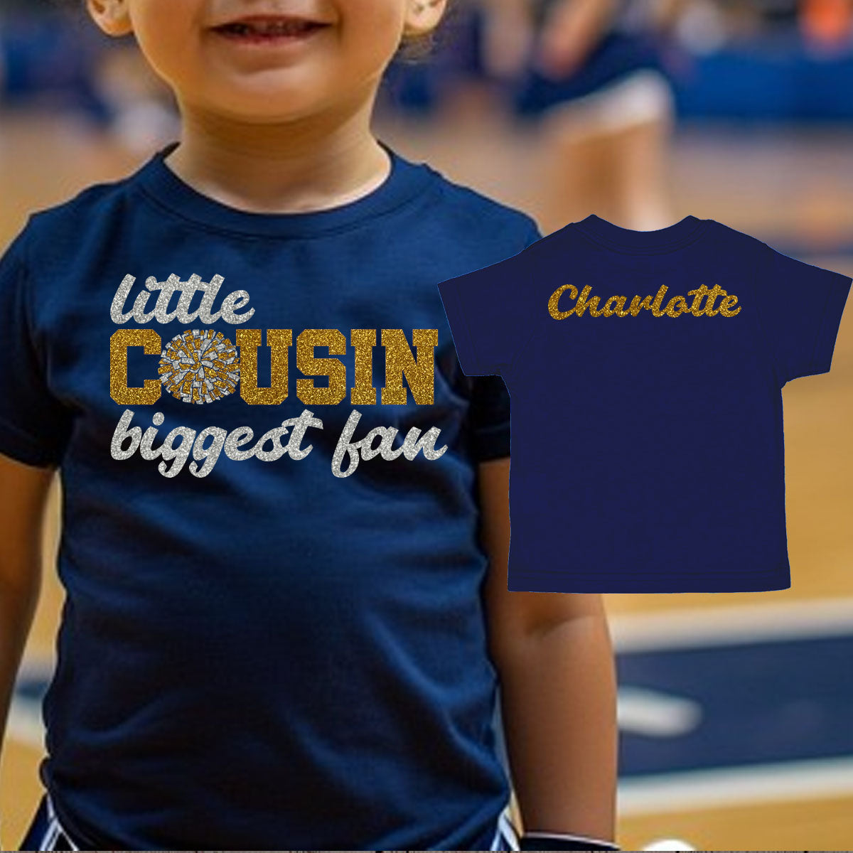 little cousin biggest fan cheer shirt