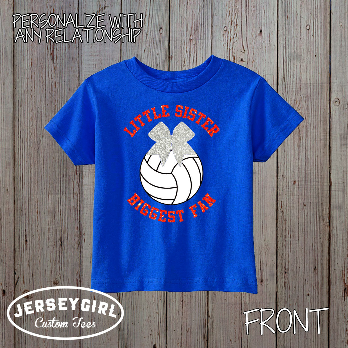 Little Cousin Biggest Fan Volleyball Baby Bodysuit / Toddler Shirt