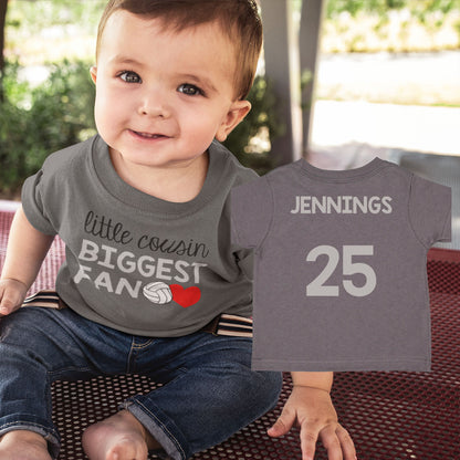 Little Cousin Biggest Fan Volleyball Shirt