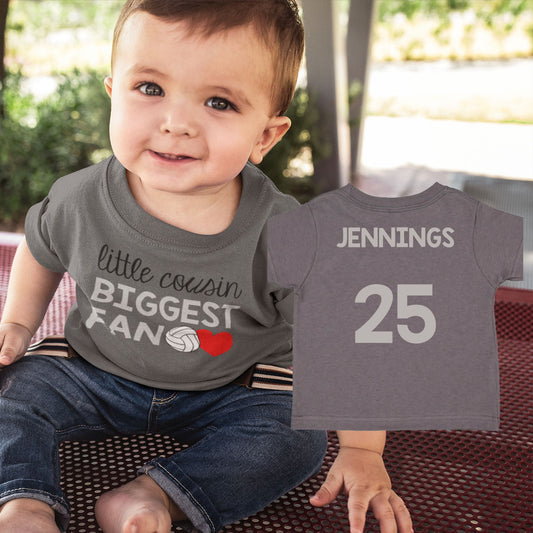 Little Cousin Biggest Fan Volleyball Shirt