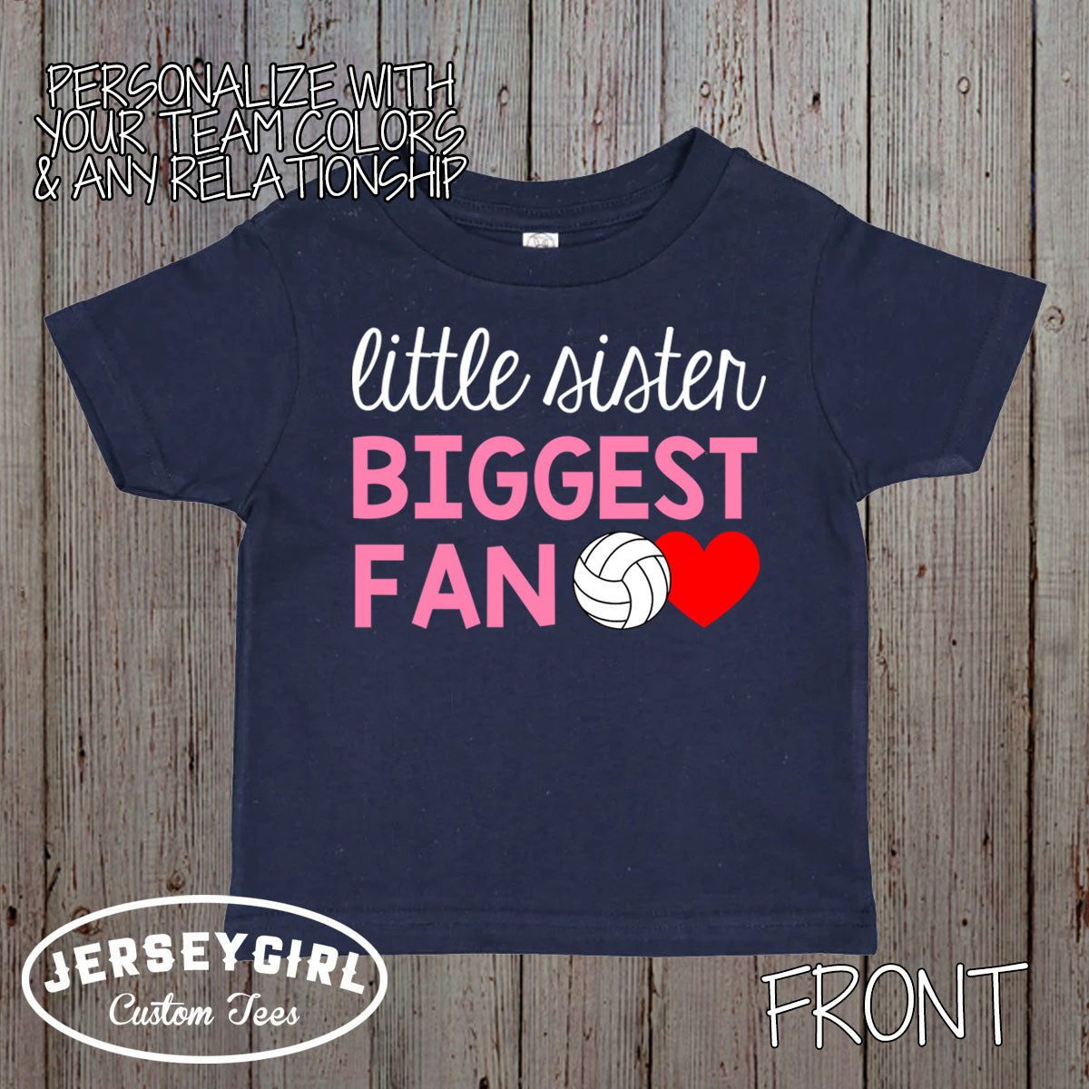 Little Cousin Biggest Fan Volleyball Shirt