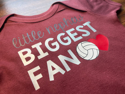 little cousin biggest fan volleyball shirt