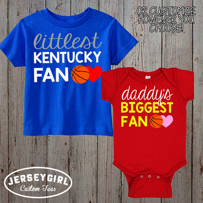 little sister biggest fan basketball shirt