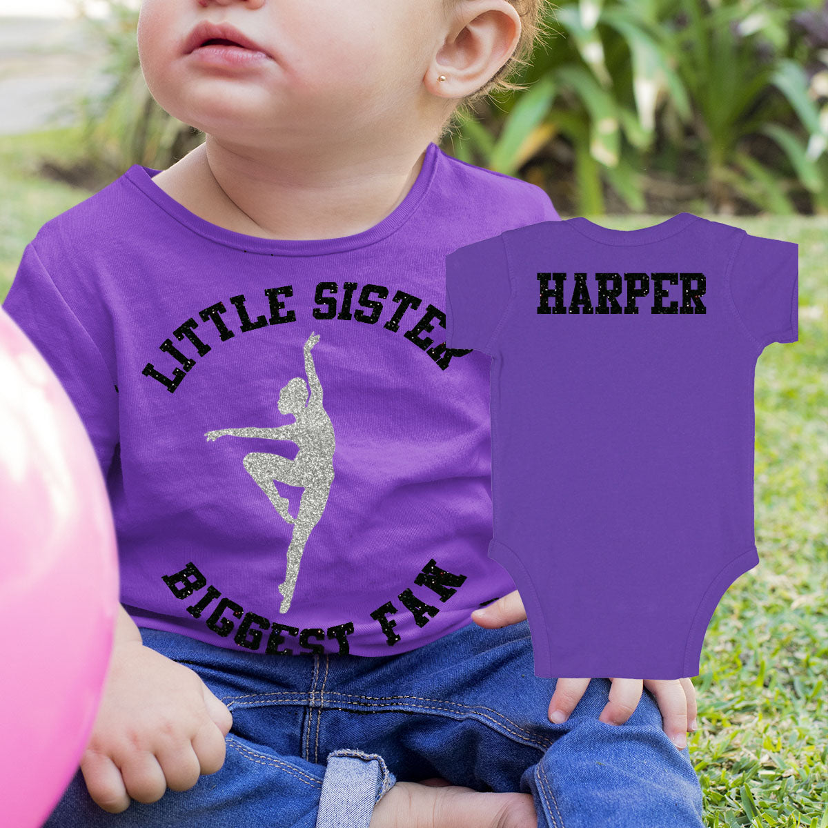 little sister biggest fan dance shirt