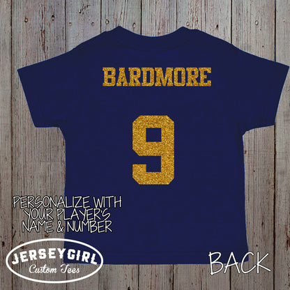 little sister biggest fan field hockey baby bodysuit or toddler shirt