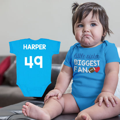 little sister biggest fan football shirt