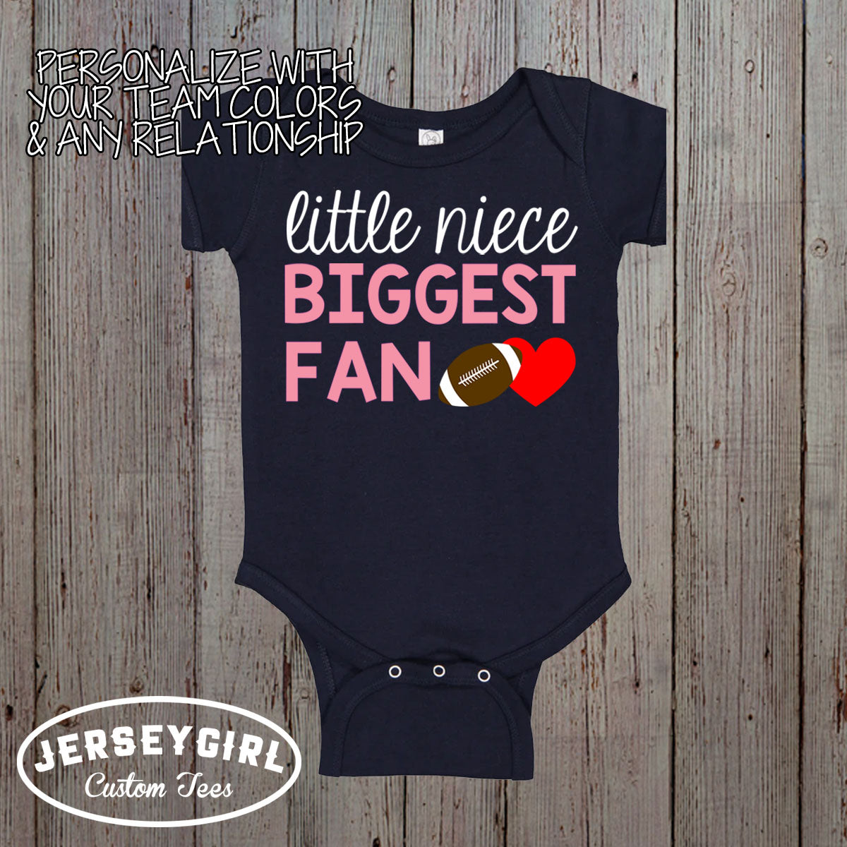 little sister biggest fan football shirt