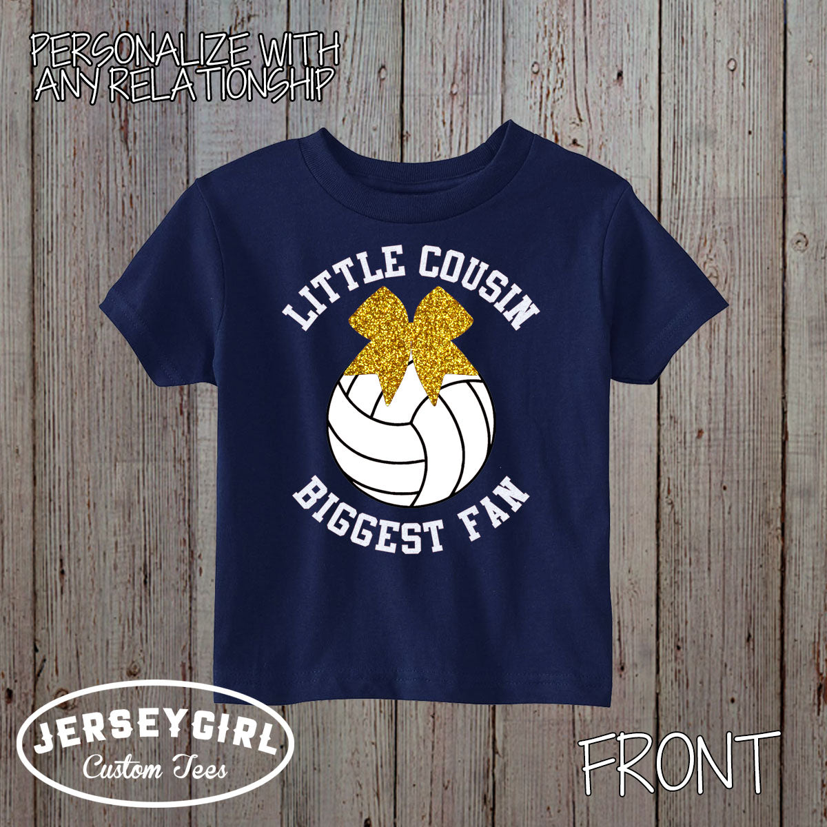 Little Sister Biggest Fan Volleyball Baby Bodysuit / Toddler Shirt