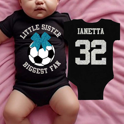 little sister biggest fan soccer shirt