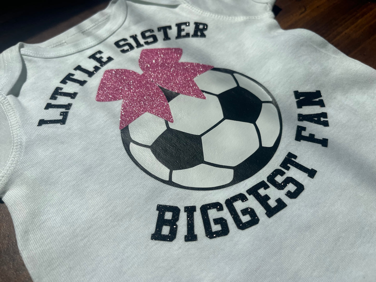 ittle sister biggest fan soccer shirt
