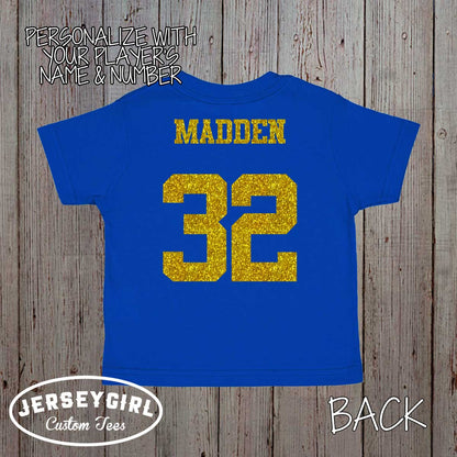 Little Sister Biggest Fan Softball Baby Bodysuit or Toddler Shirt